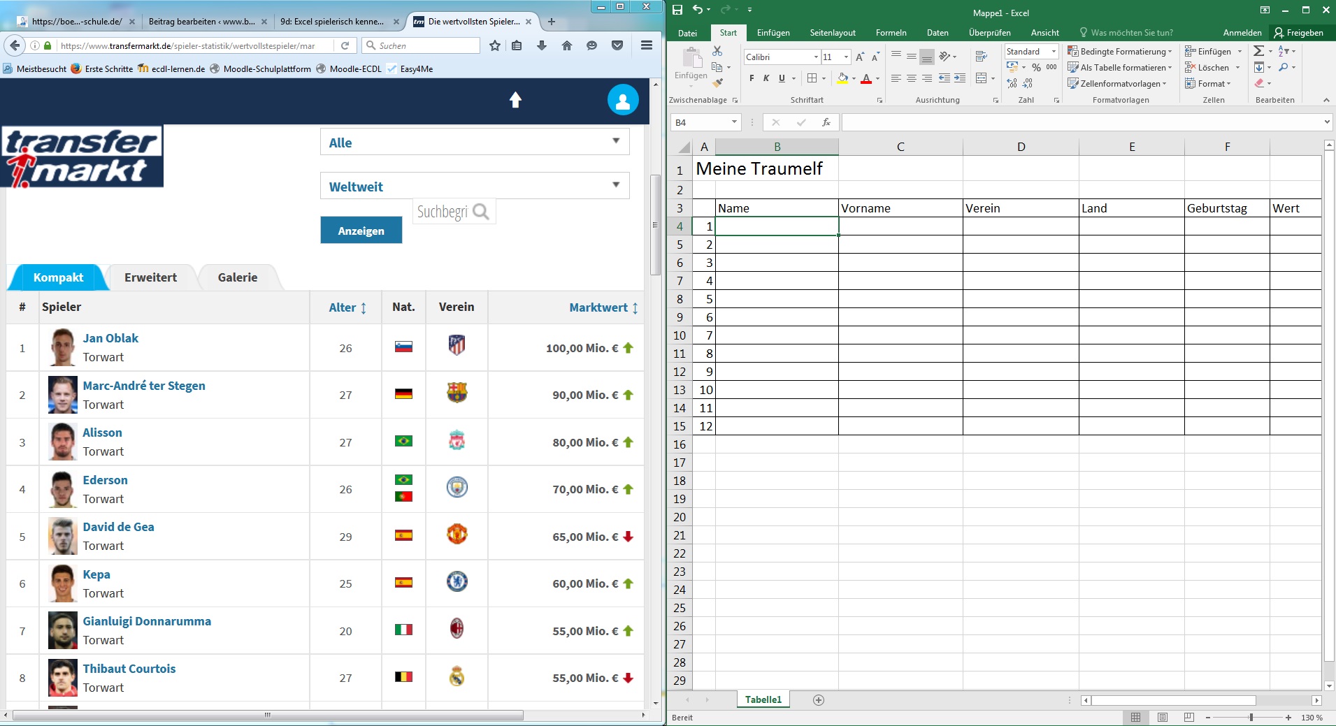 Excel kennenlernen